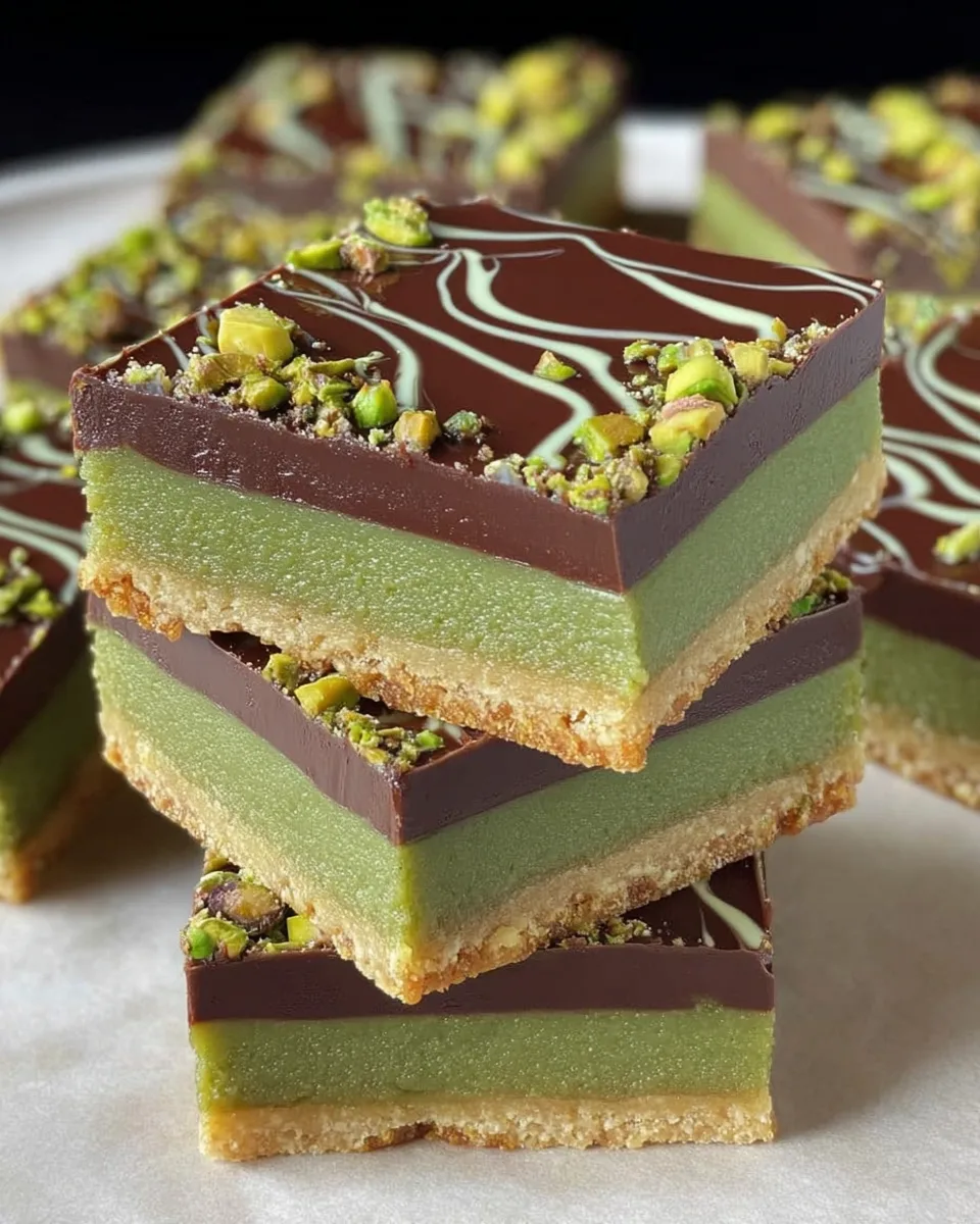 Chilled Pistachio Paradise Bars Easy No-Bake Treat