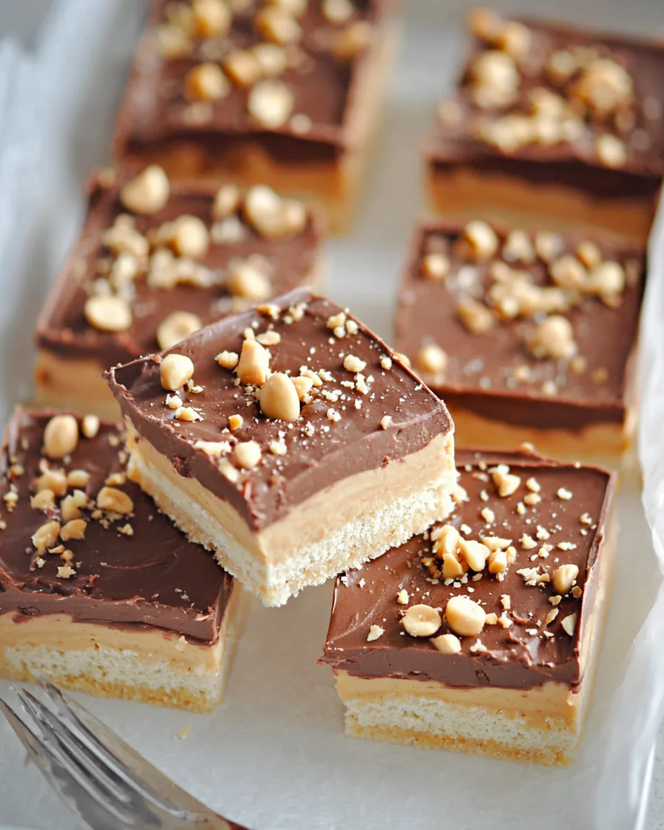 Chilled Summer Peanut Butter Dream Bars Recipe