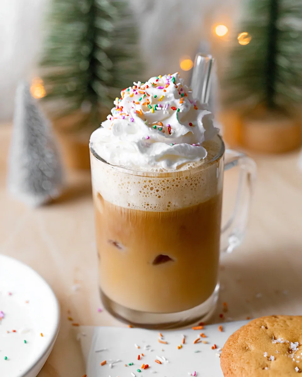Cool Summer Glow Iced Sugar Cookie Latte Recipe