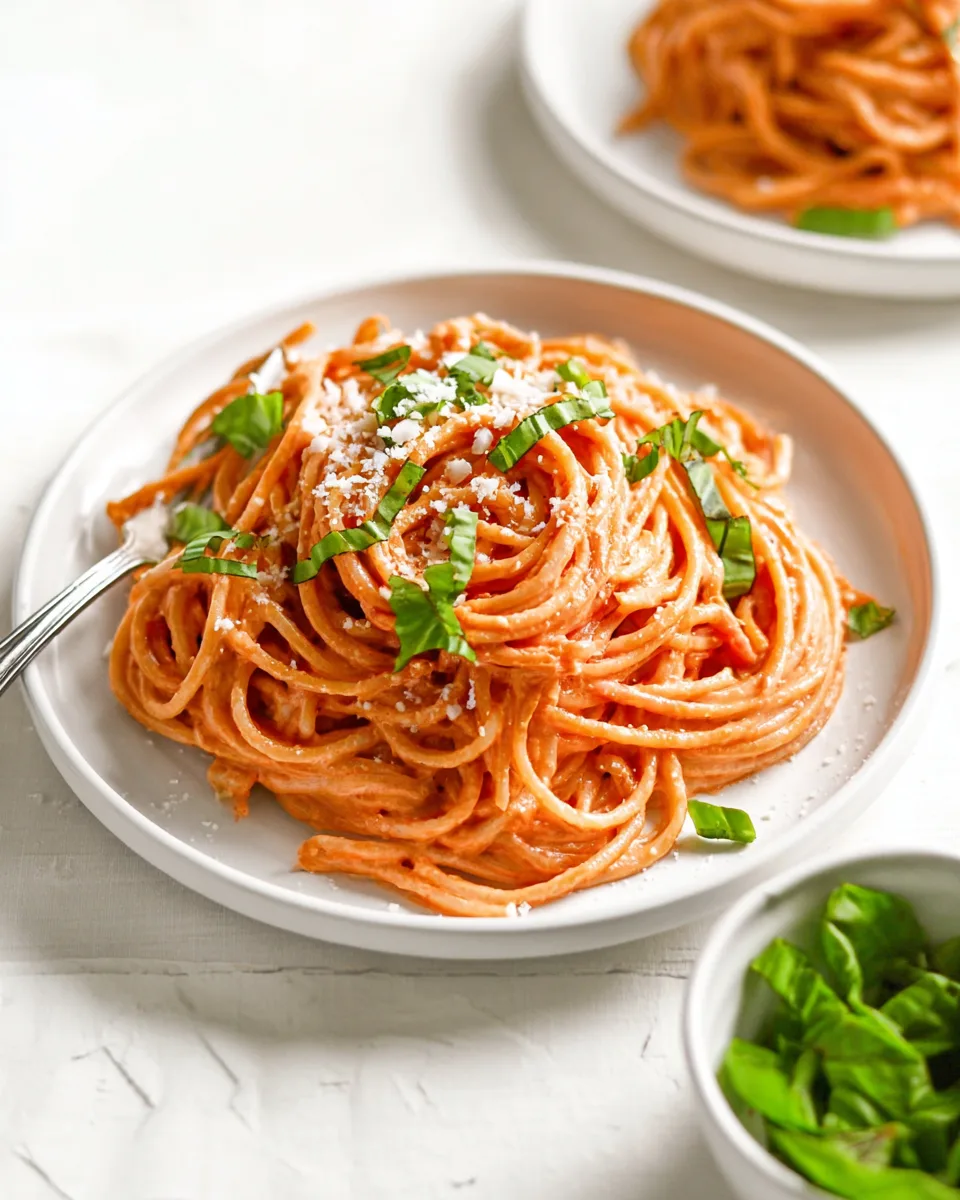 Creamy Summer Rosé Pasta High Protein Boost