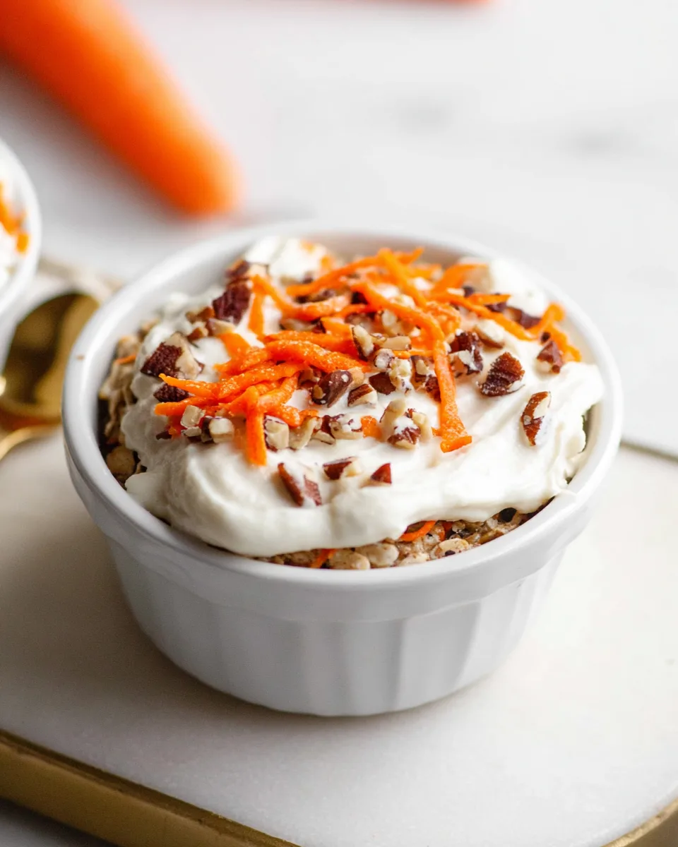 Delicious Sunrise Carrot Cake Baked Oats Recipe!
