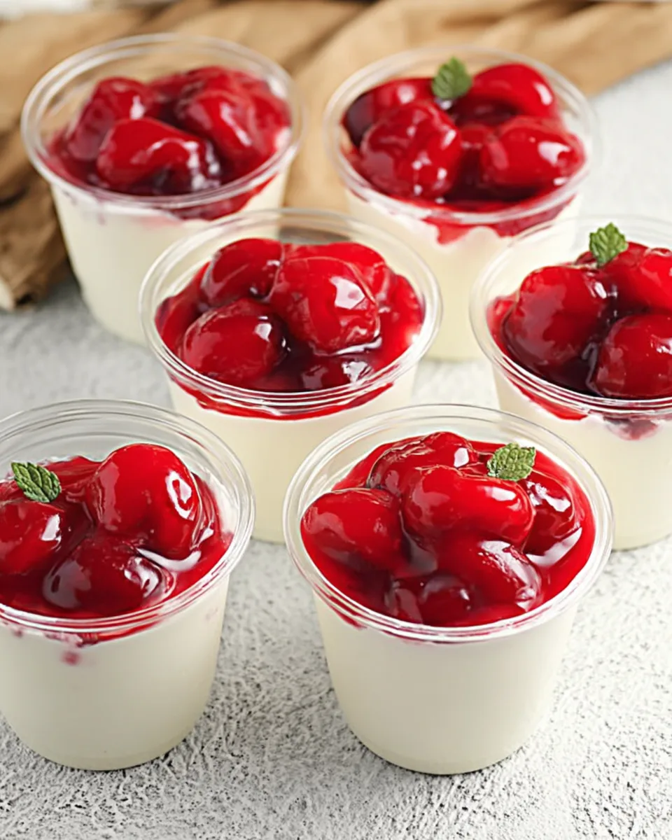 Delightful Refreshing No-Bake Cherry Cheesecake Cups