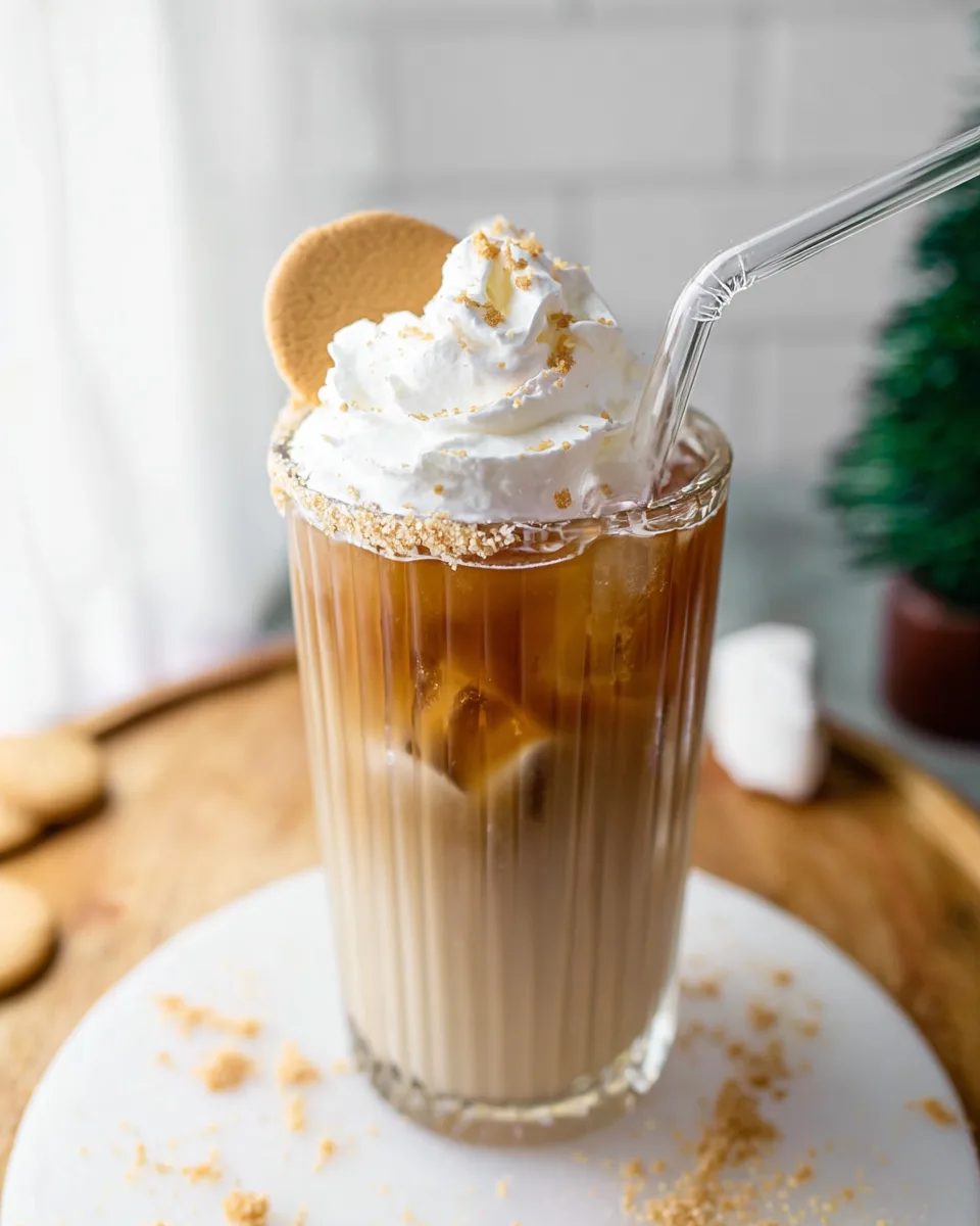 DIY Refreshing Vanilla Cookie Iced Coffee Recipe