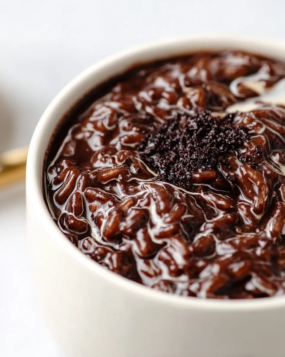Dreamy Chilled Summer Chocolate Rice Pudding Recipe!