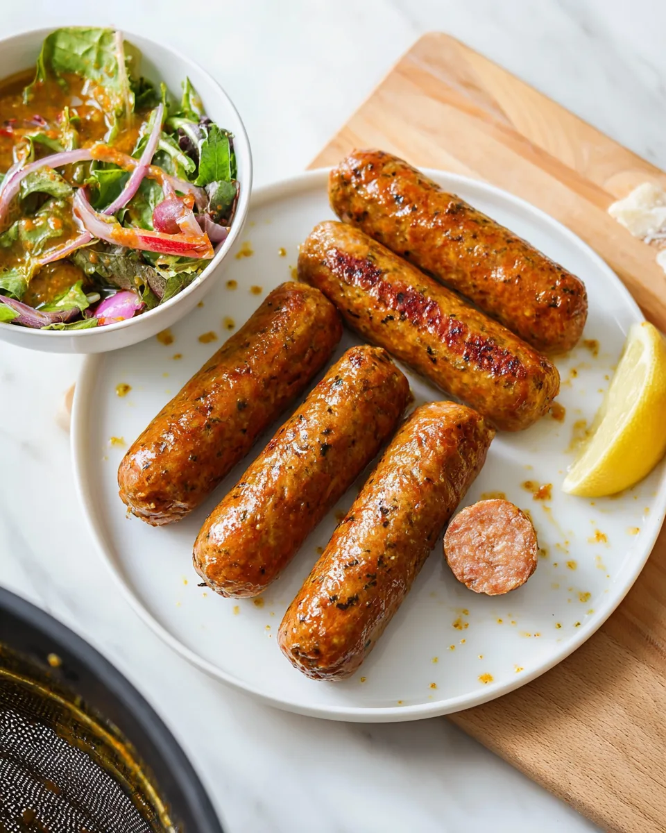 Easy Air Fryer Summer Chicken Sausages Recipe