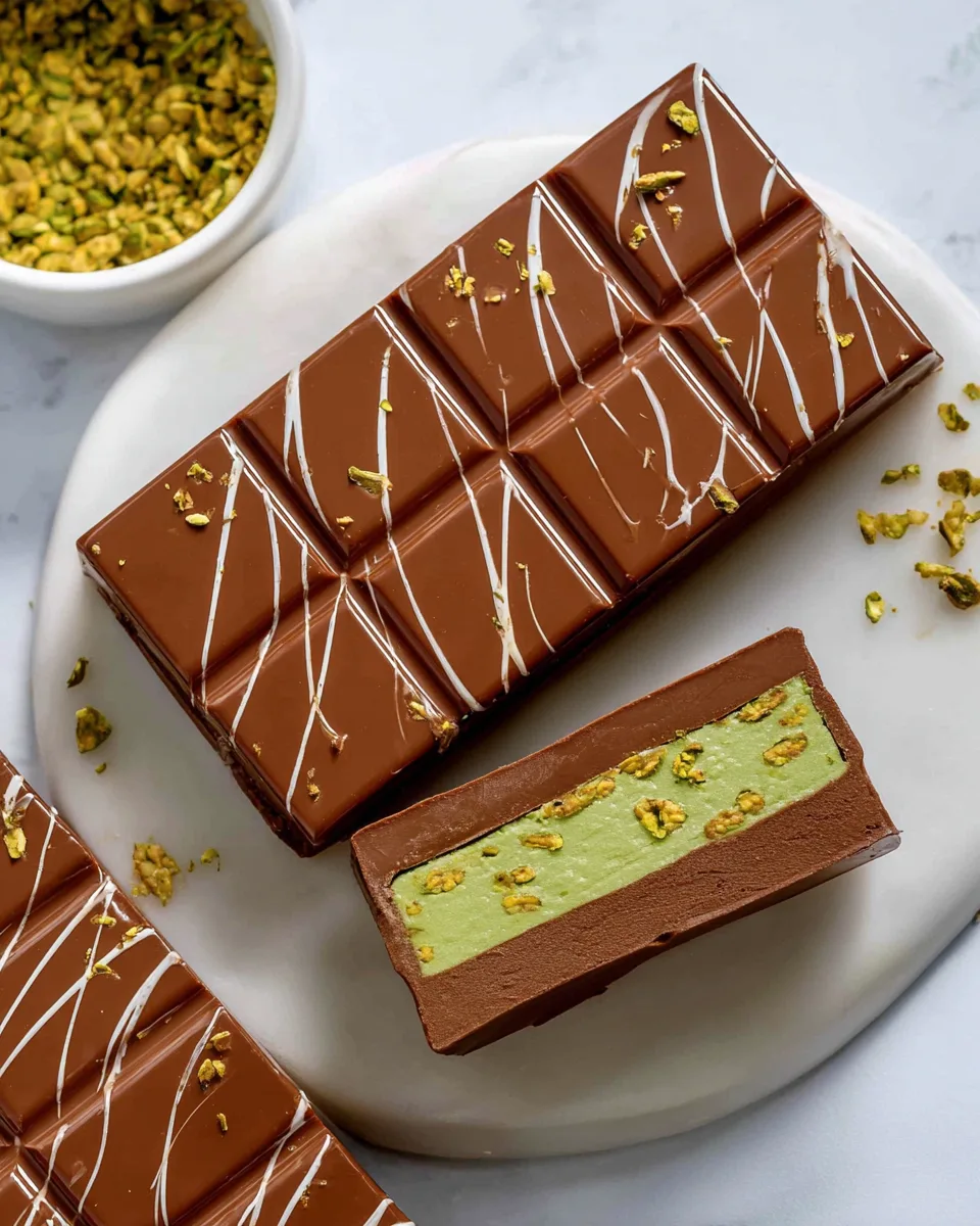 Easy Chilled Summer Pistachio Crunch Bars Dessert!