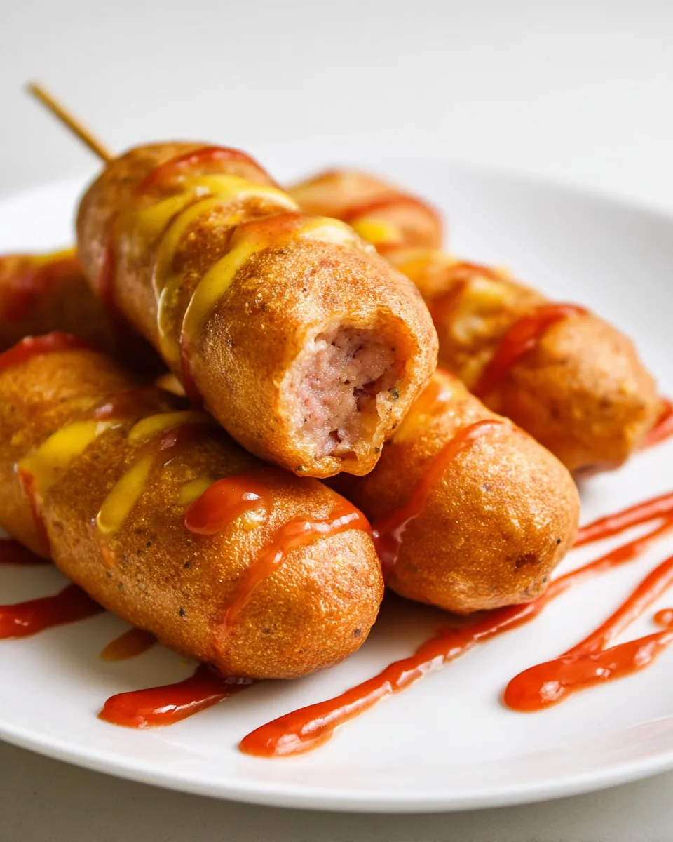 Easy Healthy Summer Fair Bites: Protein Corn Dogs!