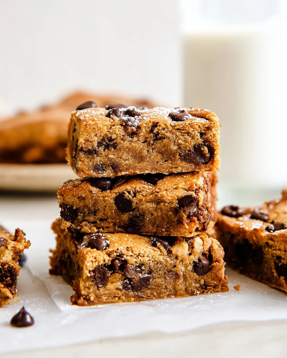 Easy Healthy Sun-Kissed Chickpea Chocolate Blondies