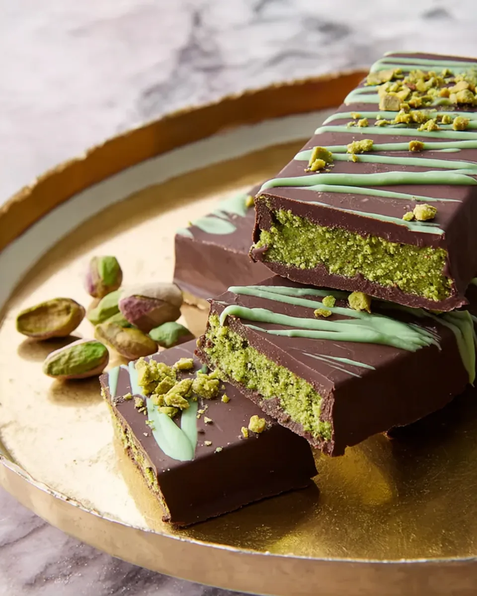 Easy No-Bake Cool Pistachio Crunch Bar Recipe