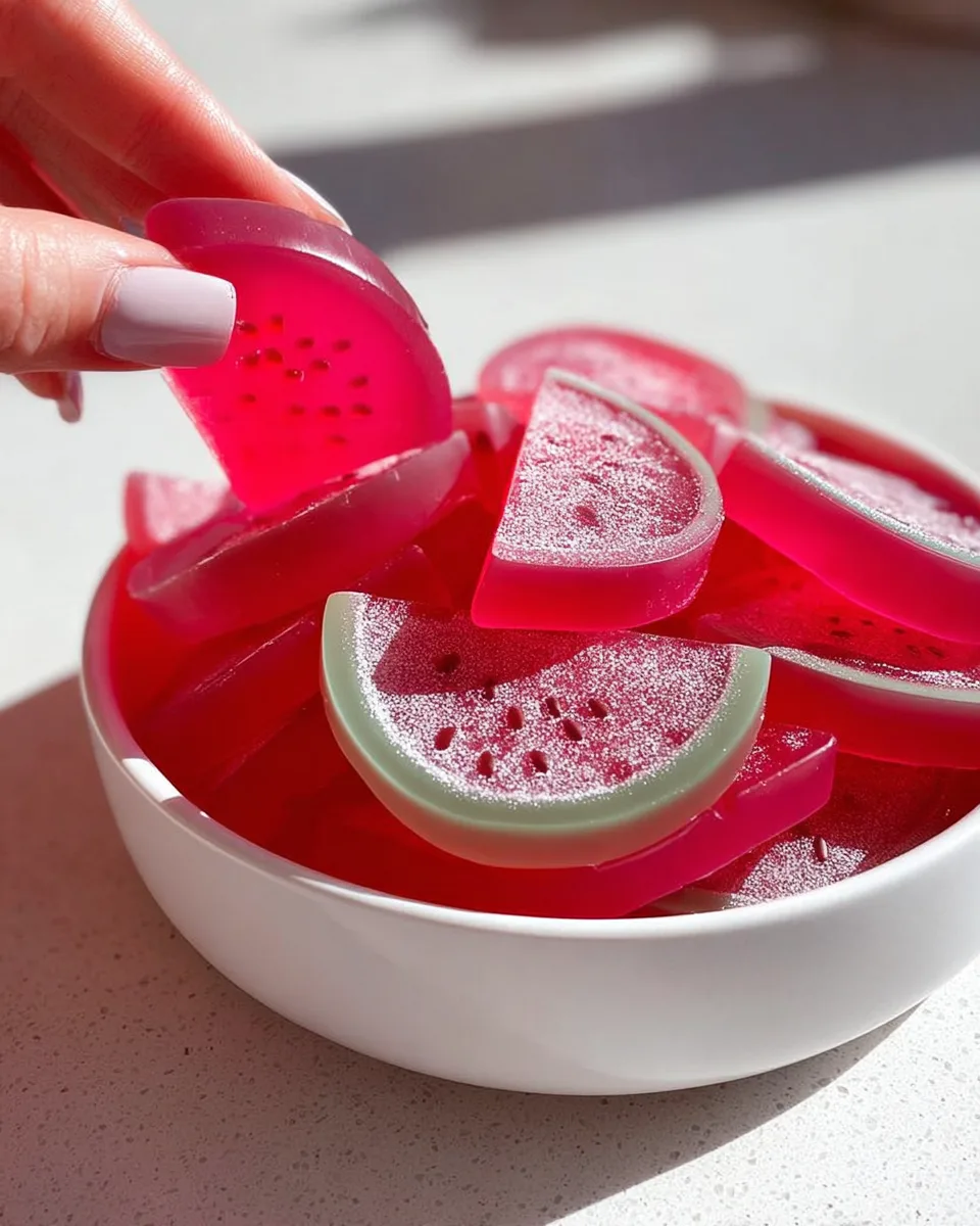 Easy Recipe! Summer Sour Watermelon Protein Gummies