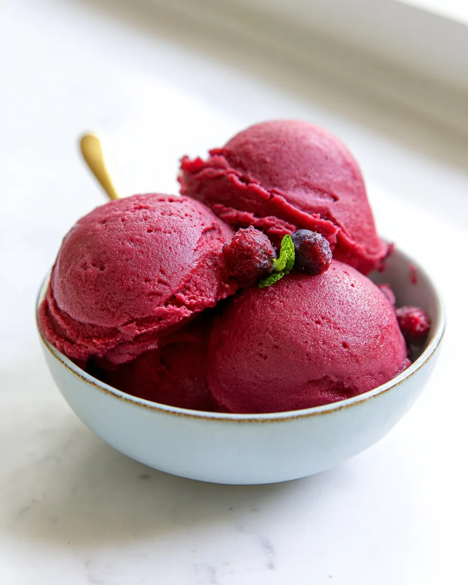 Easy Summer Berry Burst Sorbet: Quick Recipe!