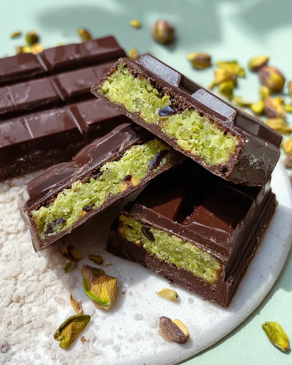 Easy Summer Keto Chocolate Pistachio Bars Recipe