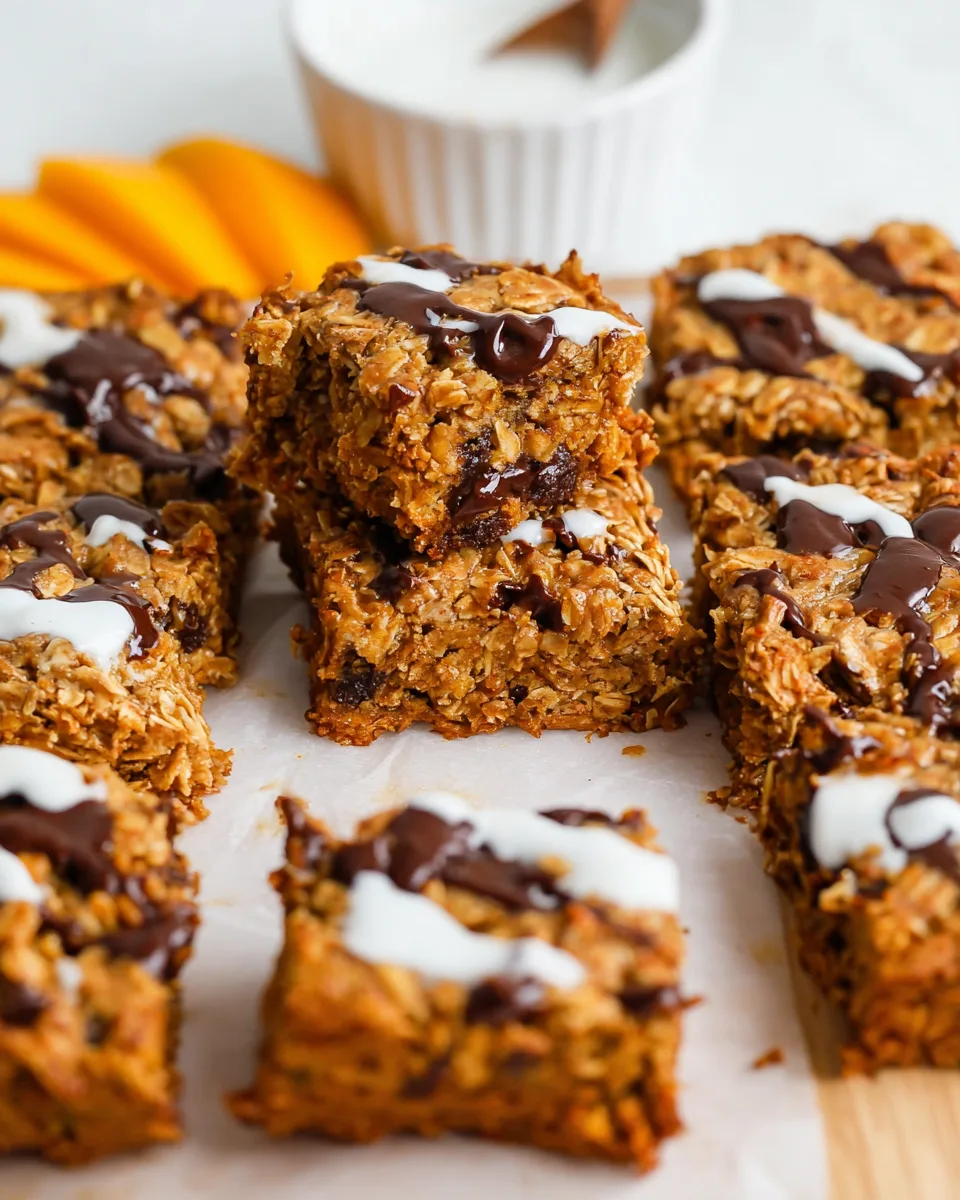 Easy Tropical Mango Oatmeal Bars Healthy Recipe