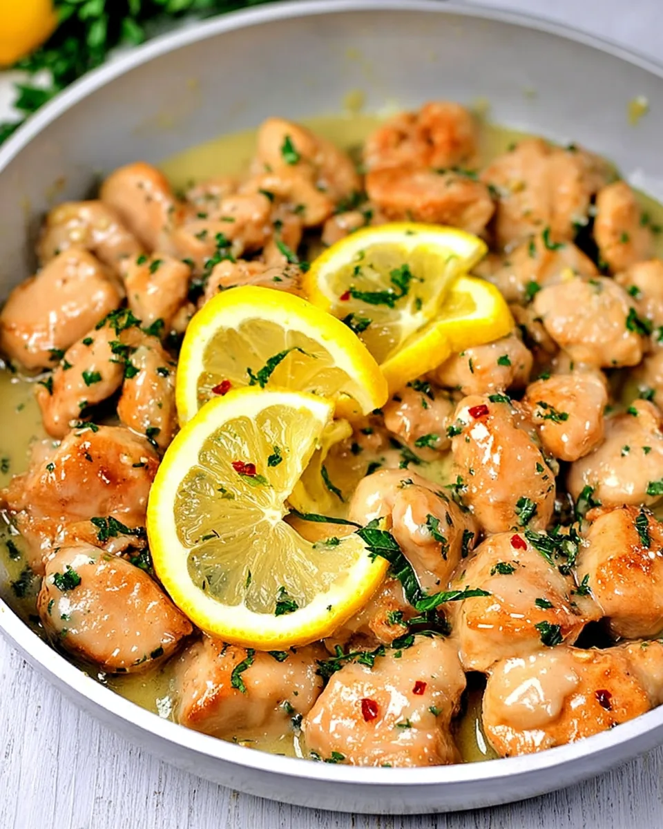 Easy Zesty Lemon-Garlic Chicken Scampi Sizzlegive