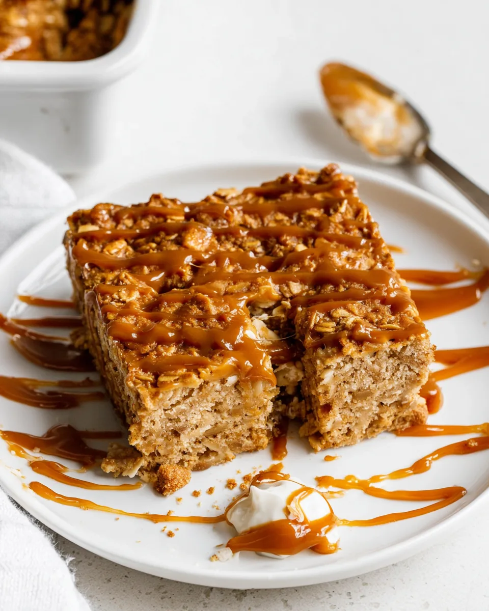 Golden Baked Cookie Butter Oats & Summer Mornings