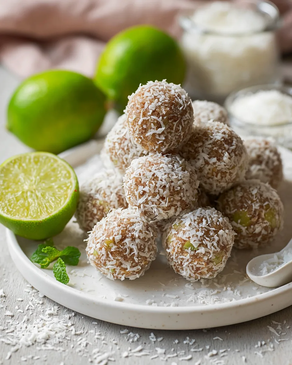 Healthy Zesty Summer Key Lime Energy Bites Recipe