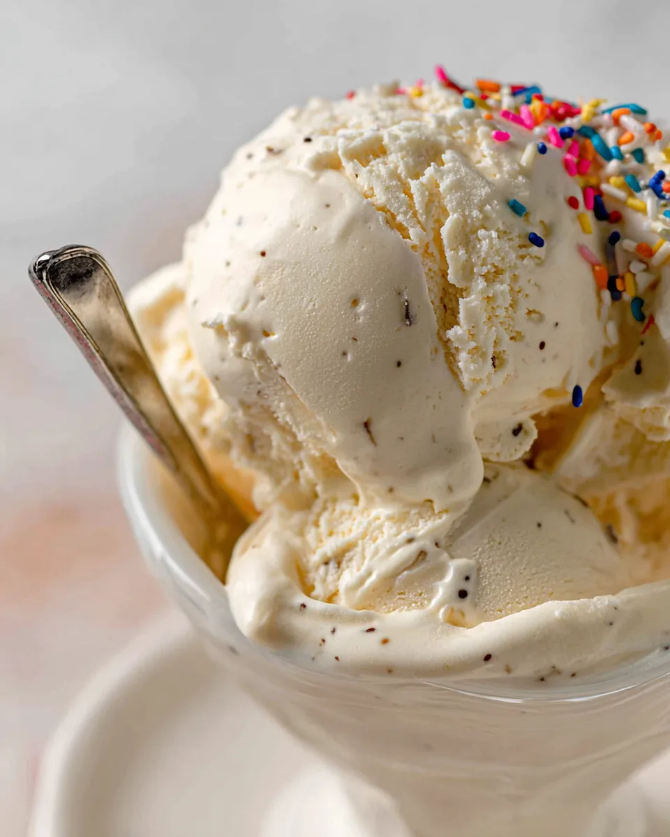 Homemade Summer Vanilla Bliss Ice Cream Recipe