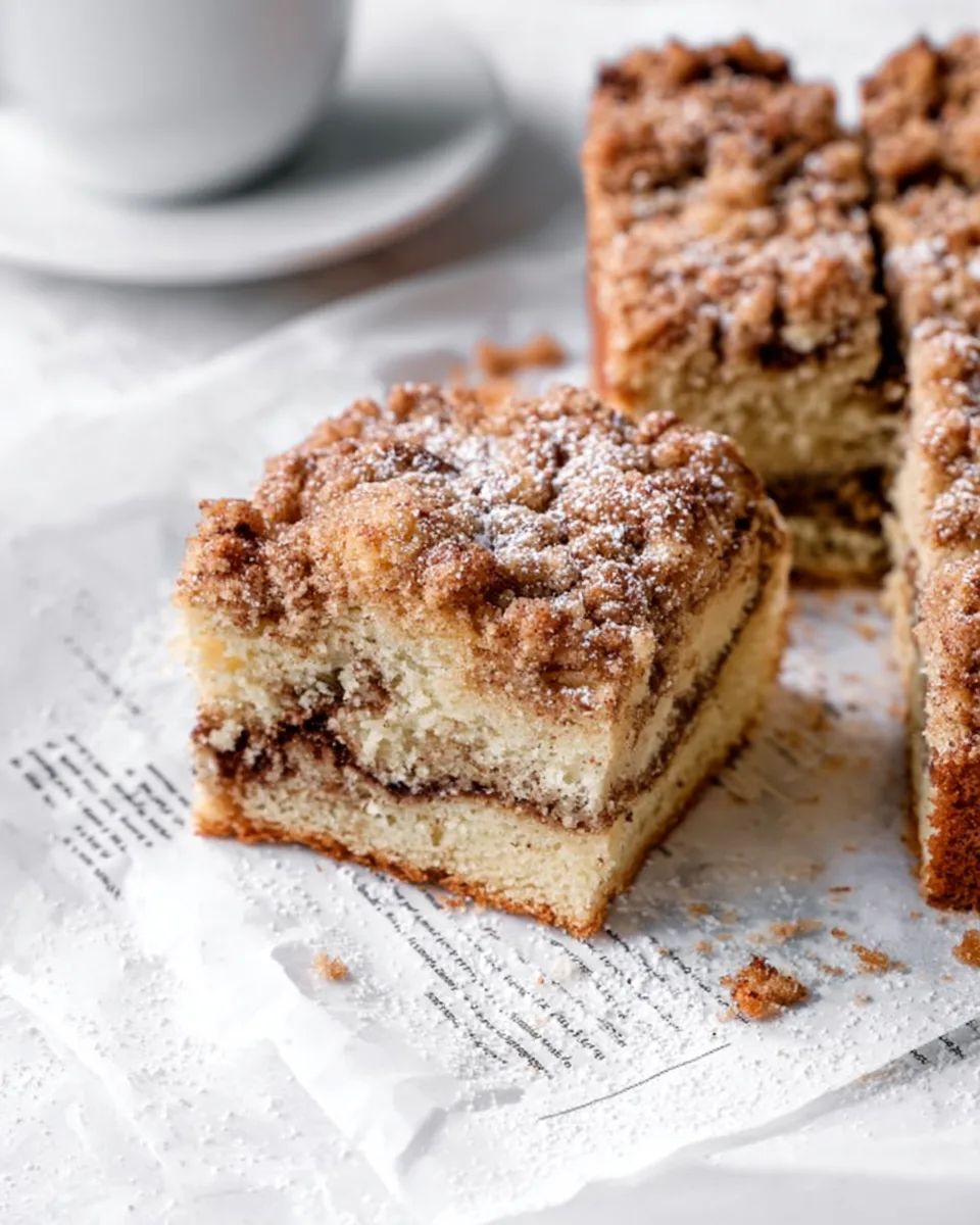 Light & Tangy Summer Brunch Coffee Cake Recipe