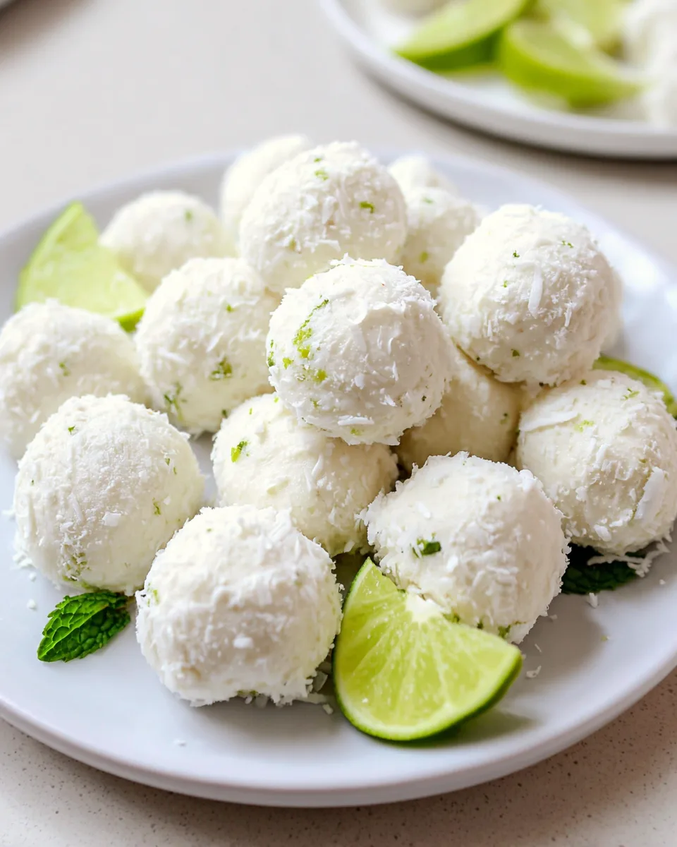 Silky Smooth Coconut-Lime Healthy Fat Bombs Recipe