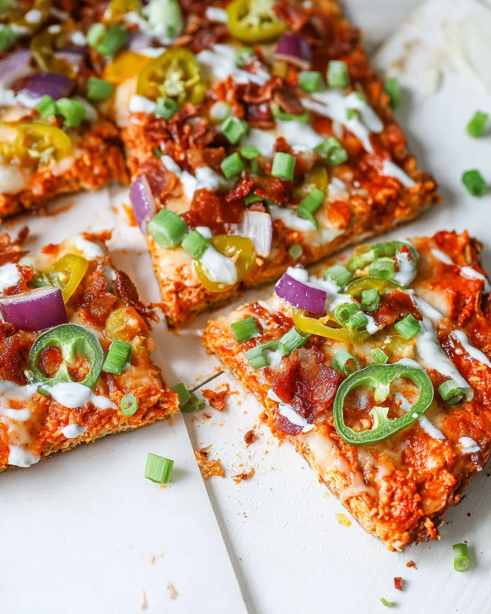 Summer Buffalo Chicken Pizza Fun! So Delicious!!