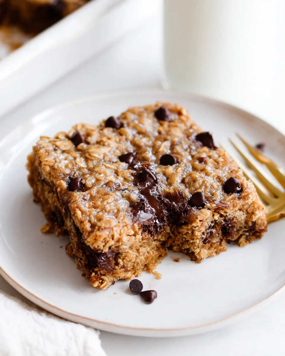 Summer Sunshine Chocolate Chip Baked Oatmeal