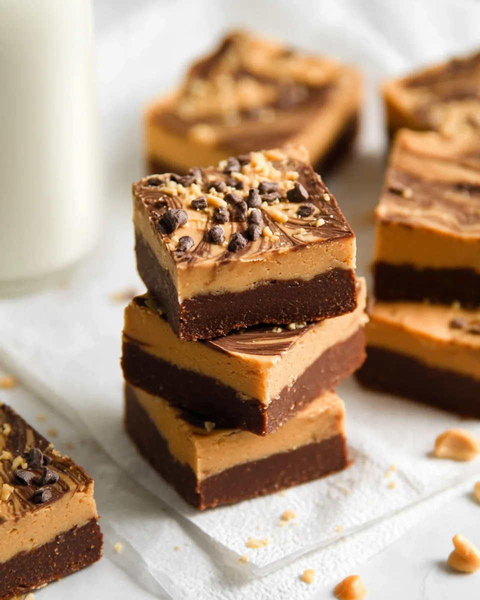 Summer Swirl Peanut Butter Chocolate Fudge Bites.!