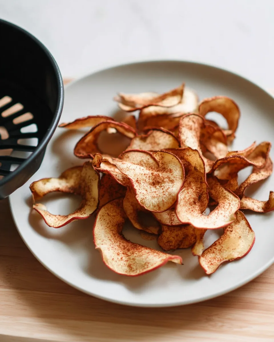 Sunny Air Fryer Apple Crisps! - Quick & Easy Treat!