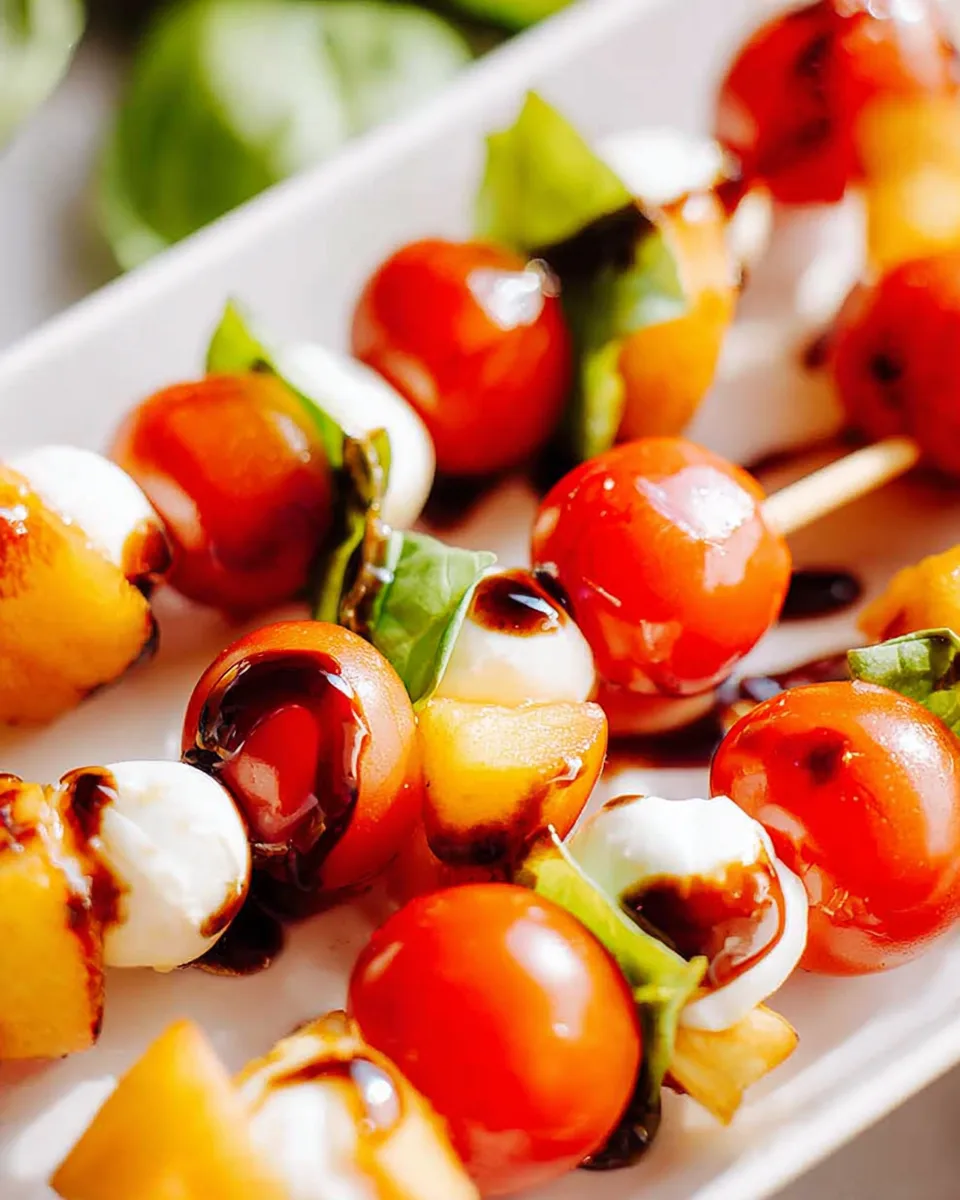Sunshine Peach Caprese Skewers: A Must-Try Recipe!