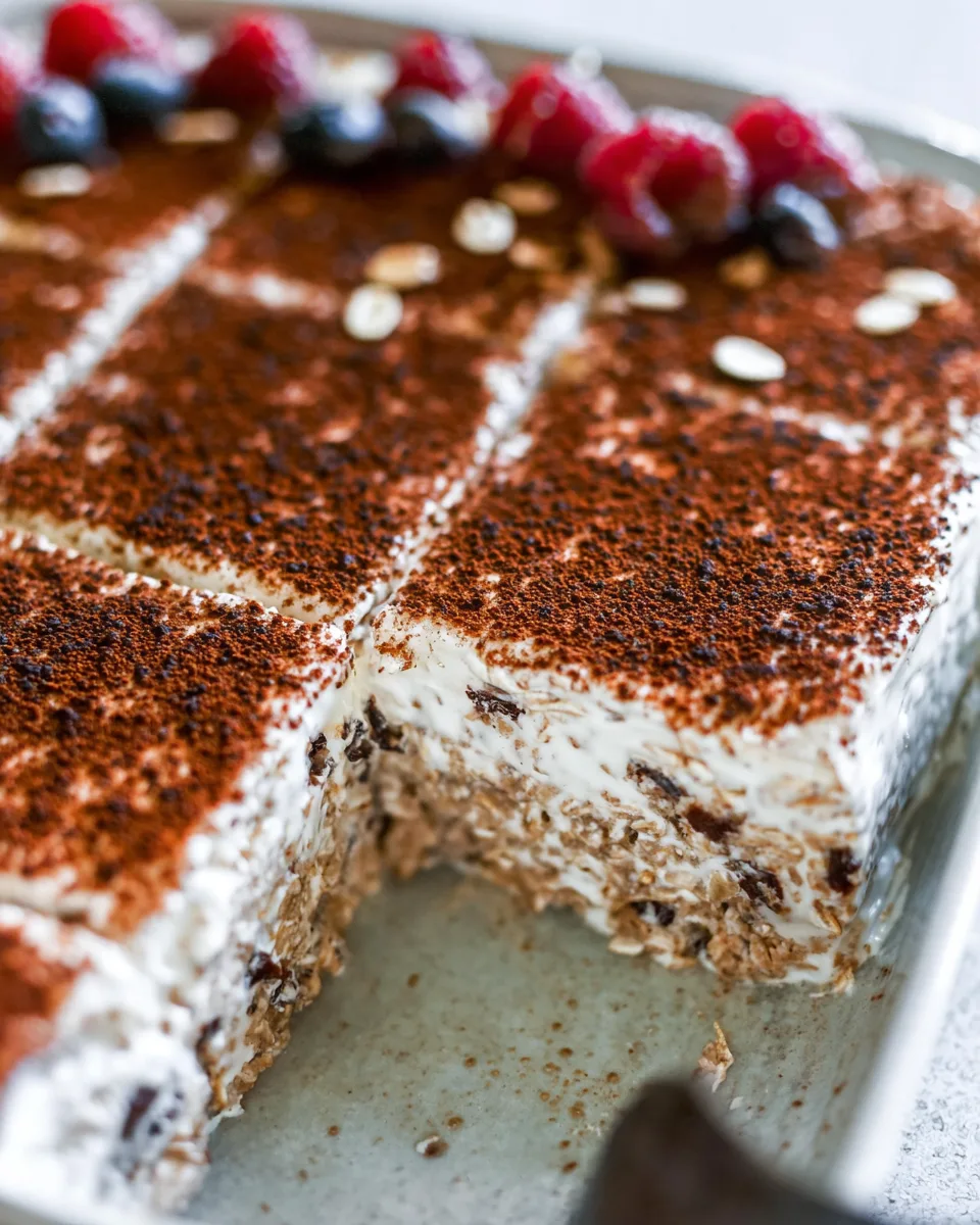 Sunshine Tiramisu Protein Baked Oats Easy Recipe
