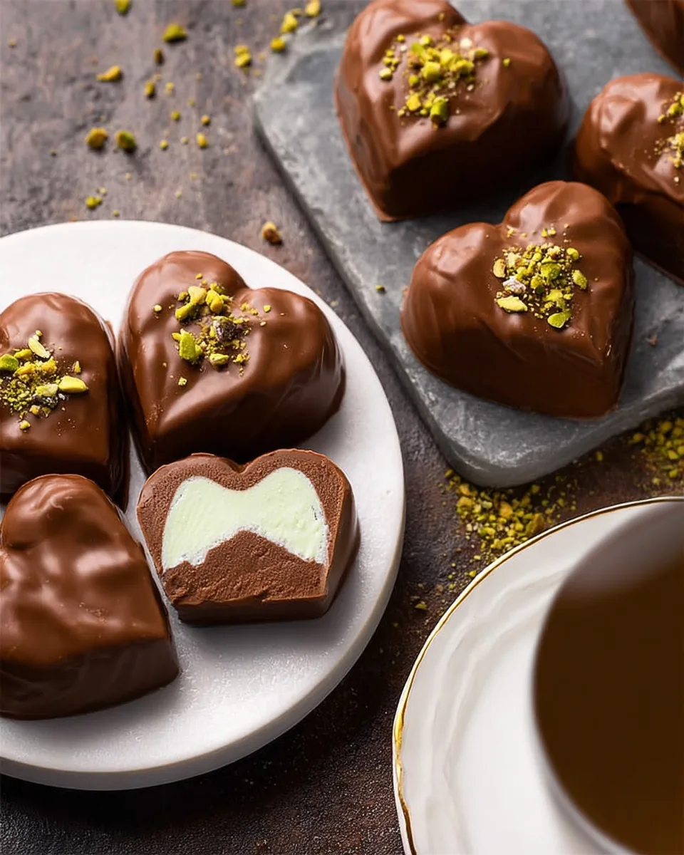 Tropical Dubai Chocolate Heartsgive Dessert Recipe!