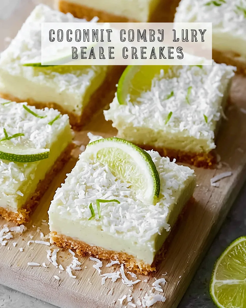 Tropical Easy Breezy Coconut Lime Bars Recipe