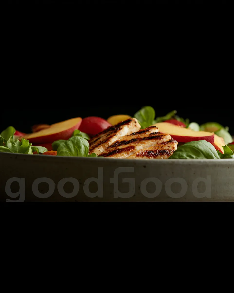 Zesty Grilled Chicken & Peach Summer Salad Recipe!