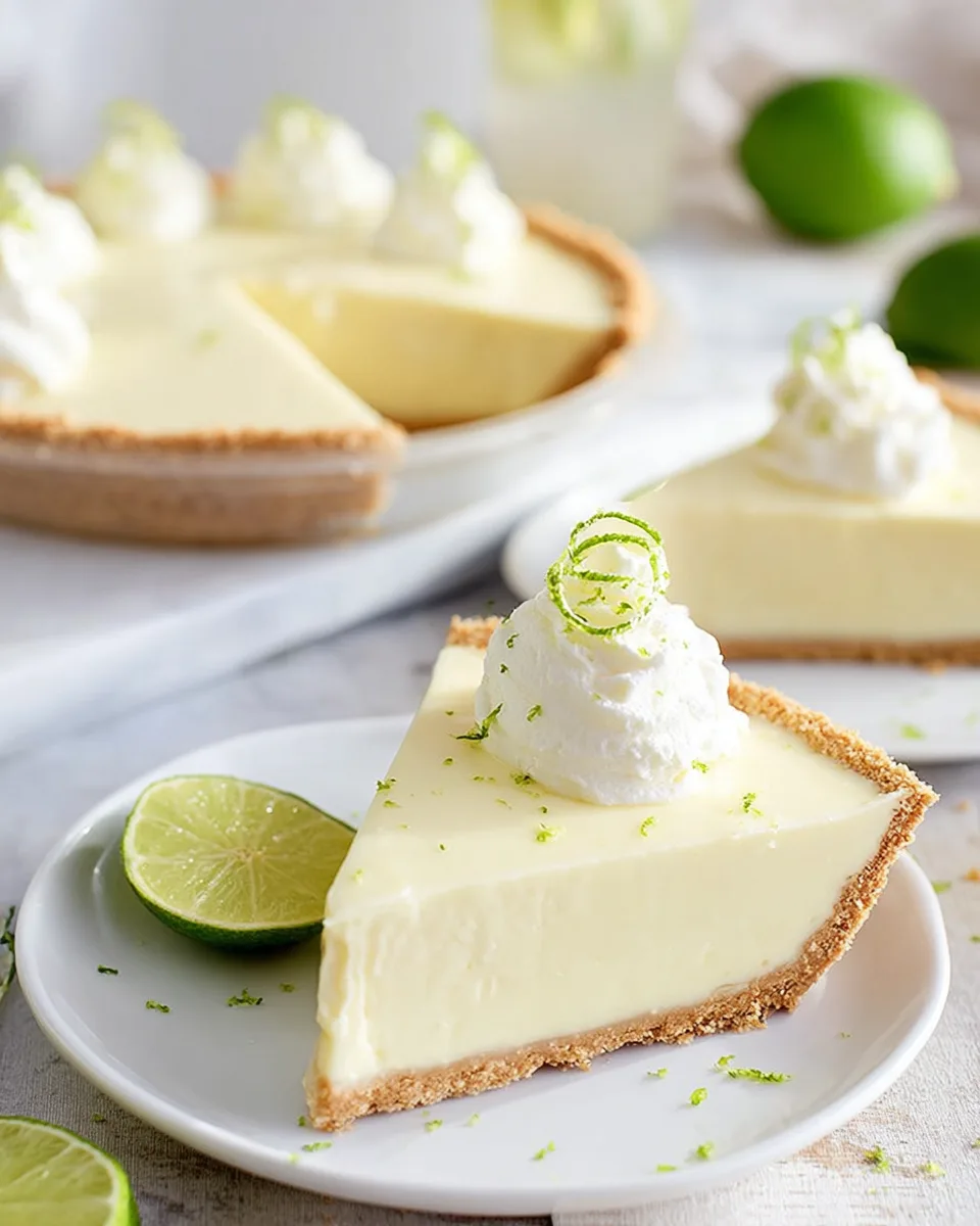 Zesty Summer Key Lime Pie (No-Bake Bliss!) Recipe