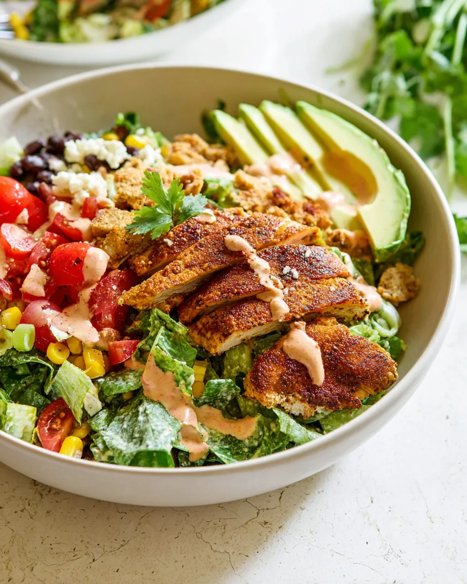 Zesty Summer Santa Fe Chicken Salad Perfect Dish