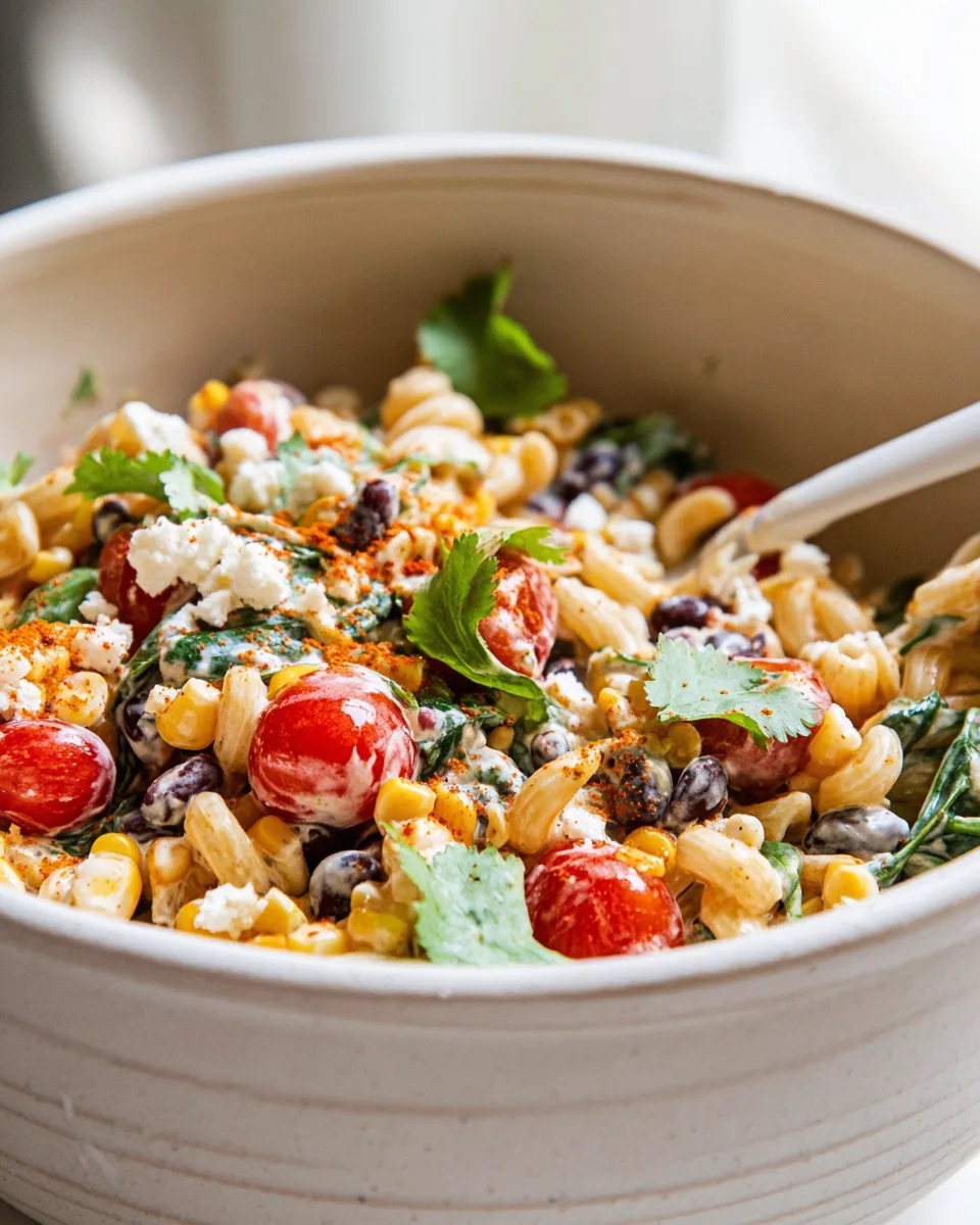 Zesty Summer Street Corn Pasta Salad Recipe