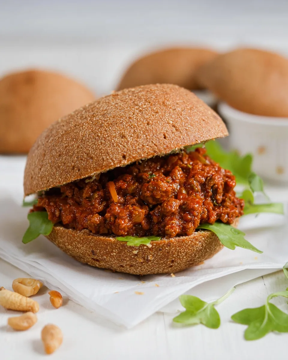 Patriotic Bombay Sloppy Joes on Low-Carb Buns!