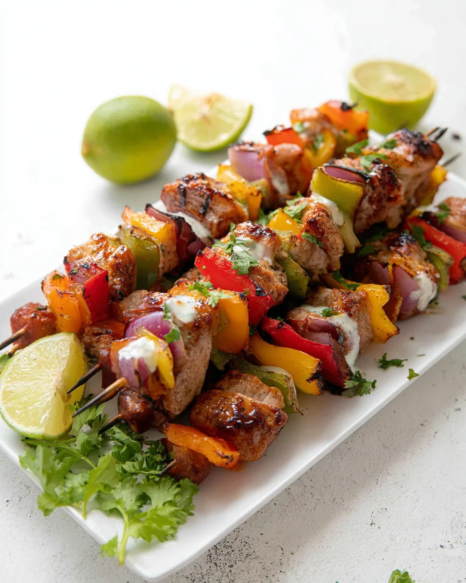 Patriotic Fajita Kebobs! Recipe