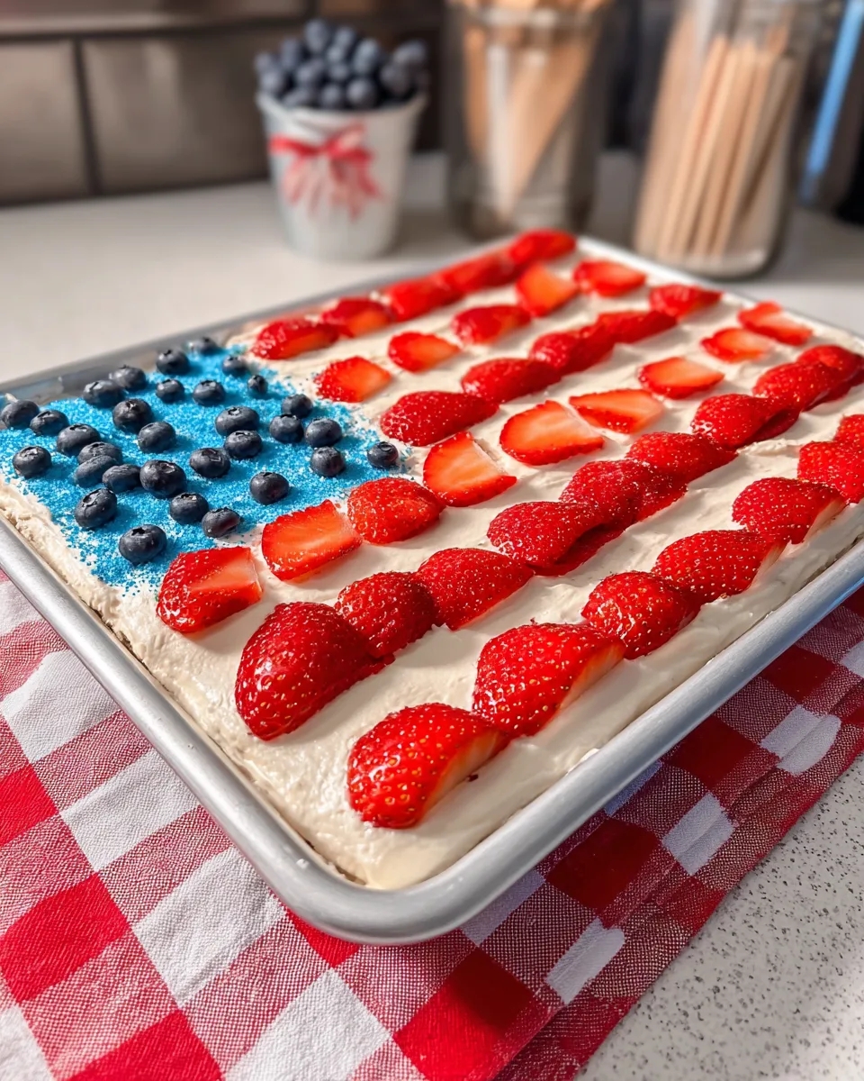 Patriotic Keto Flag Cake Recipe