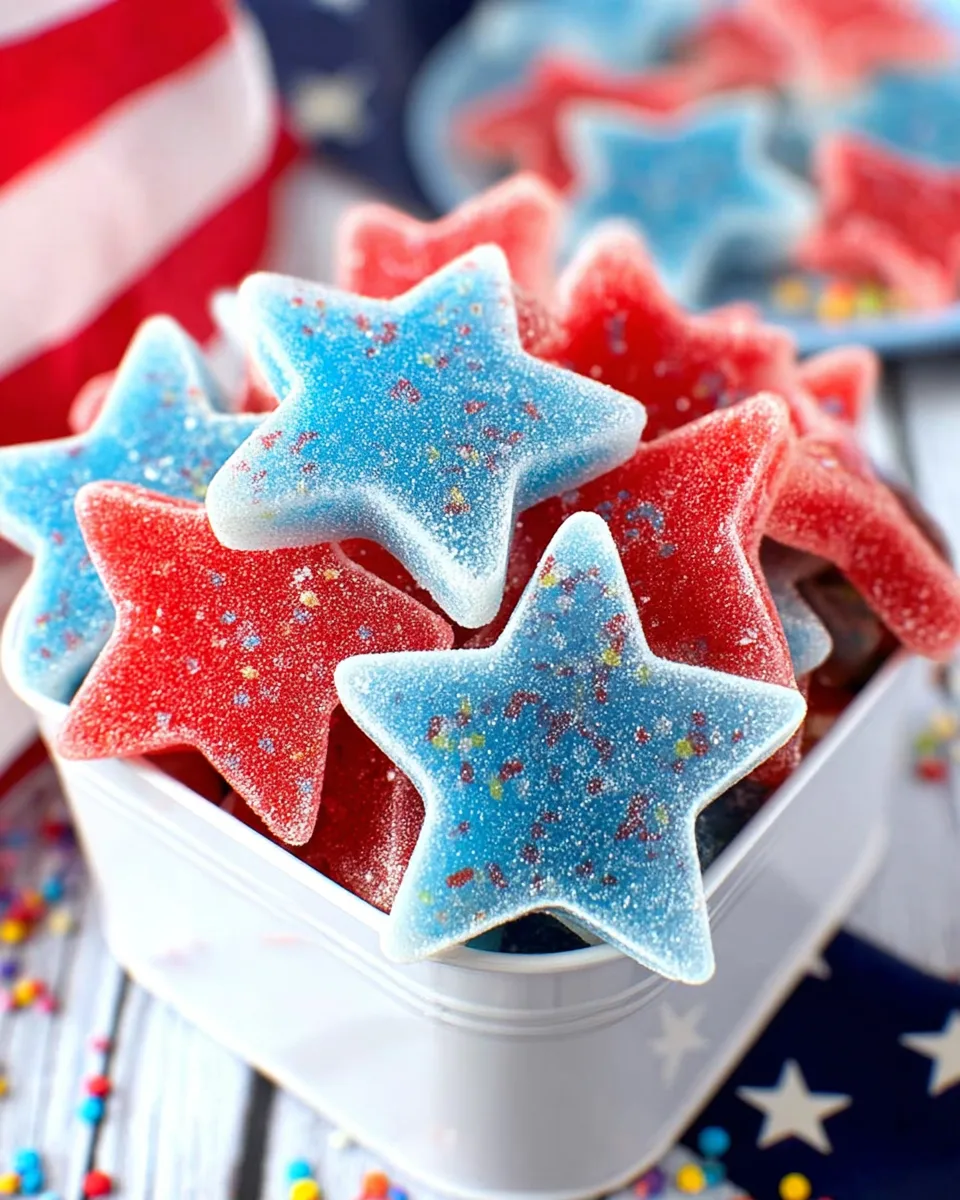 Patriotic Star Gumdrops Recipe