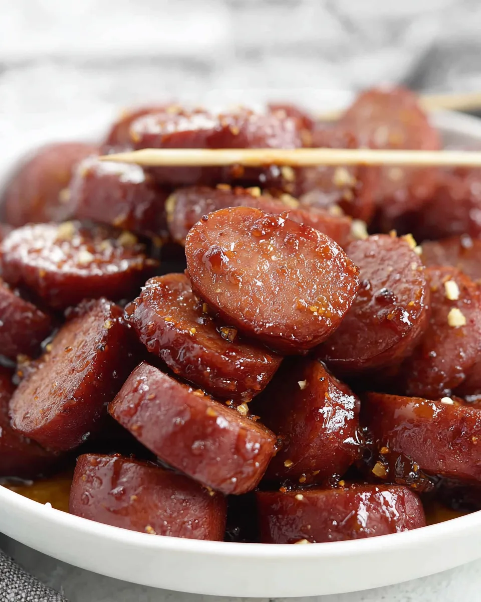 Sweet & Spicy Firecracker Kielbasa Bites