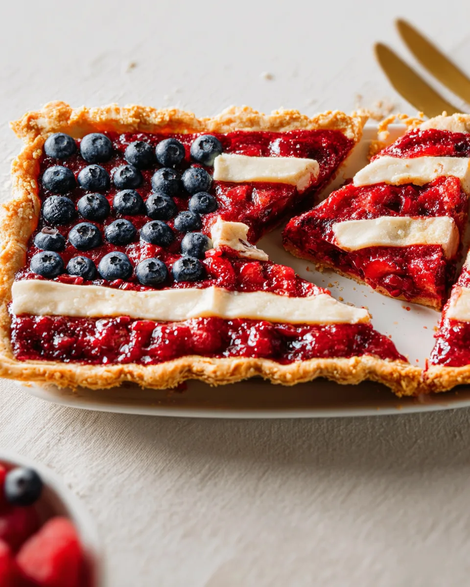 Wholesome Berry American Flag Pie Recipe