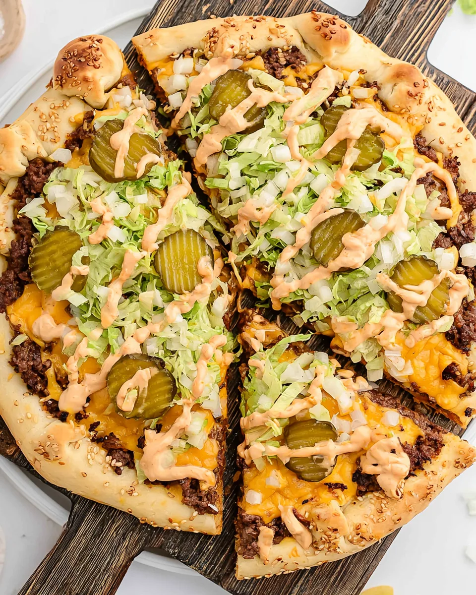 Big Mac Pizza Delight! Recipe