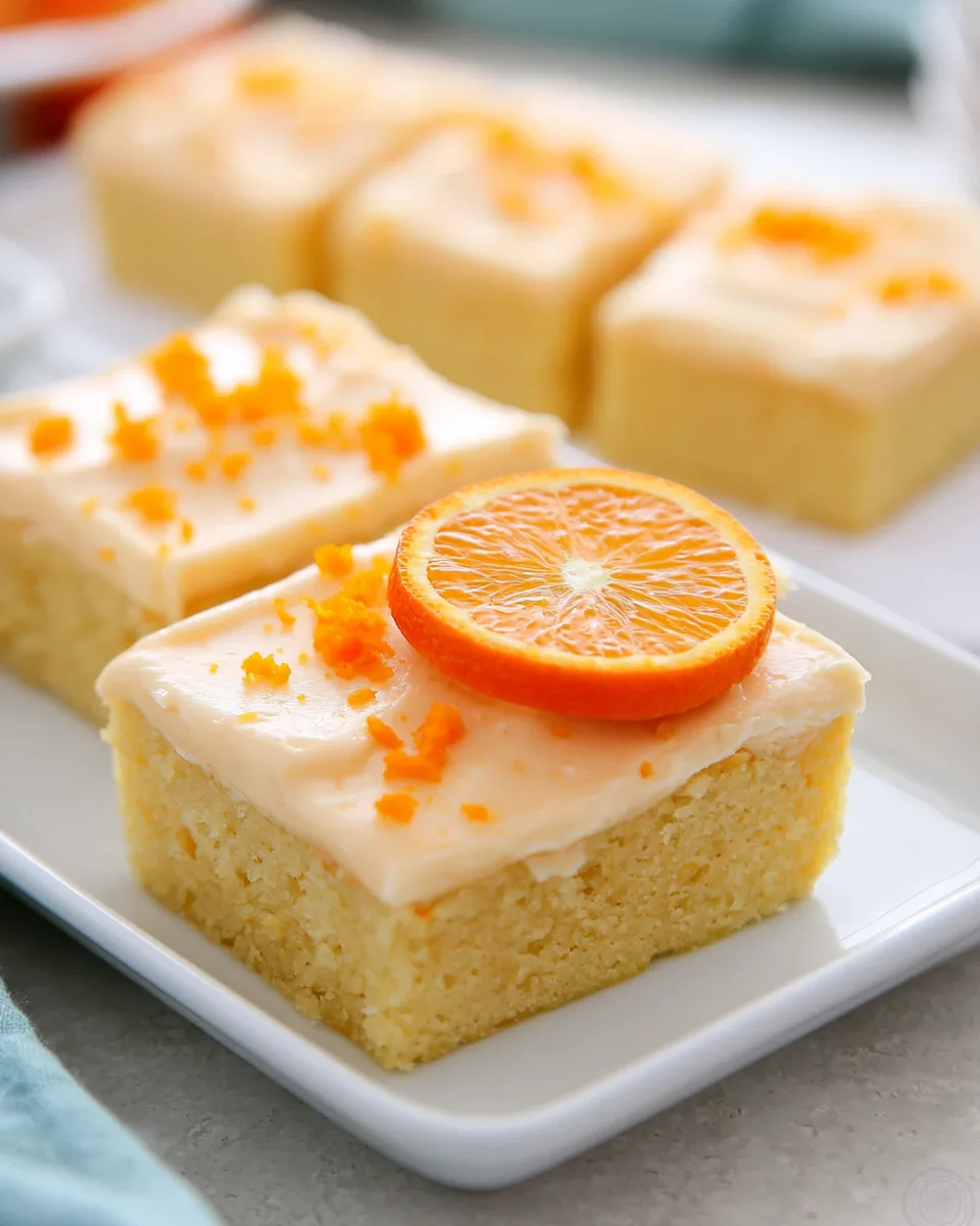 Blonde Orange Brownies Recipe