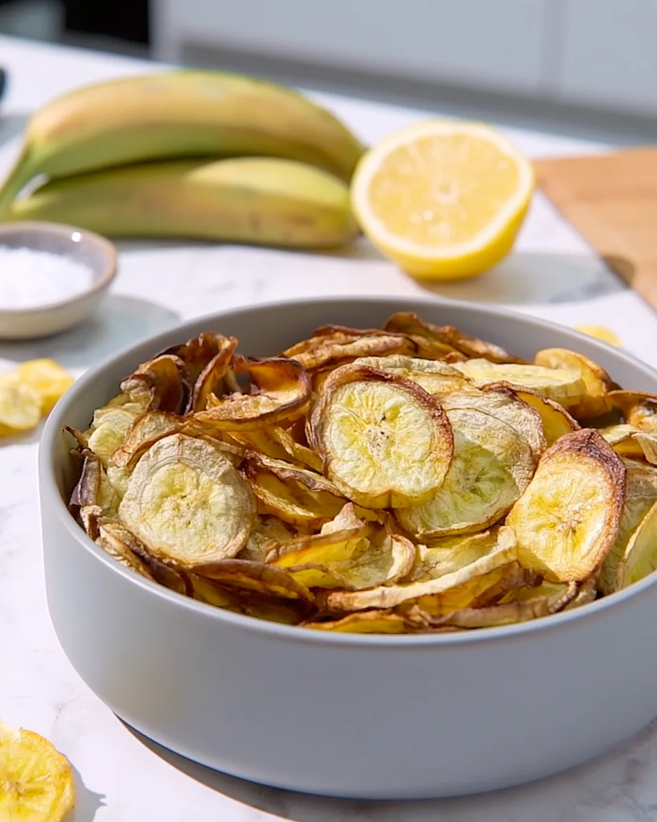 Crispy Air Fryer Banana Chips Recipe