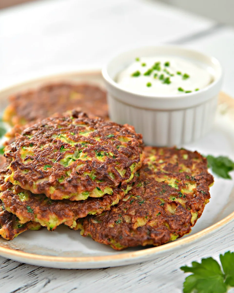 Crispy Keto Zucchini Fritters Recipe