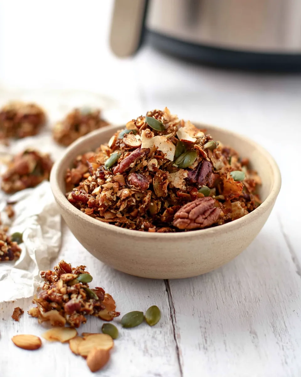 Crunchy Keto Air Fryer Granola Recipe
