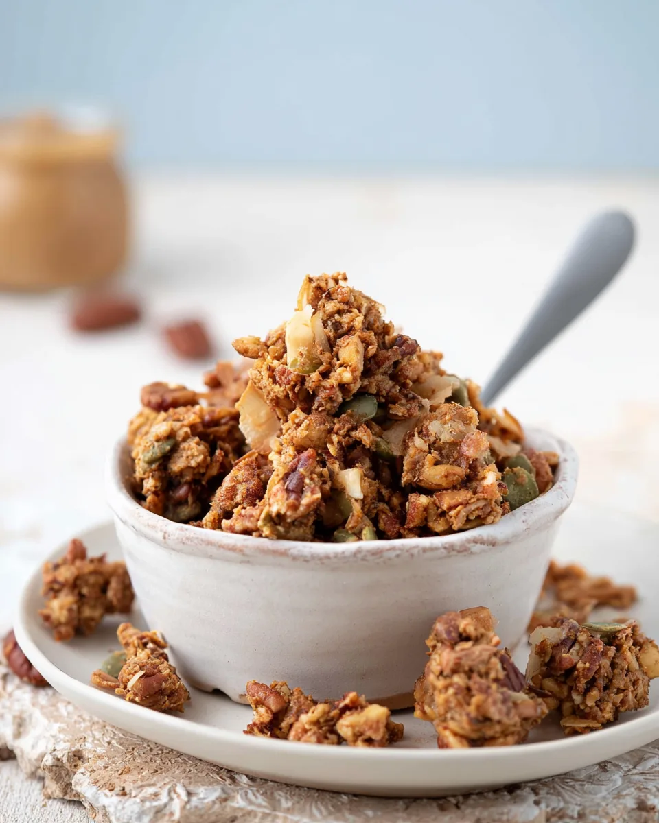 Crunchy Keto Peanut Butter Granola Recipe