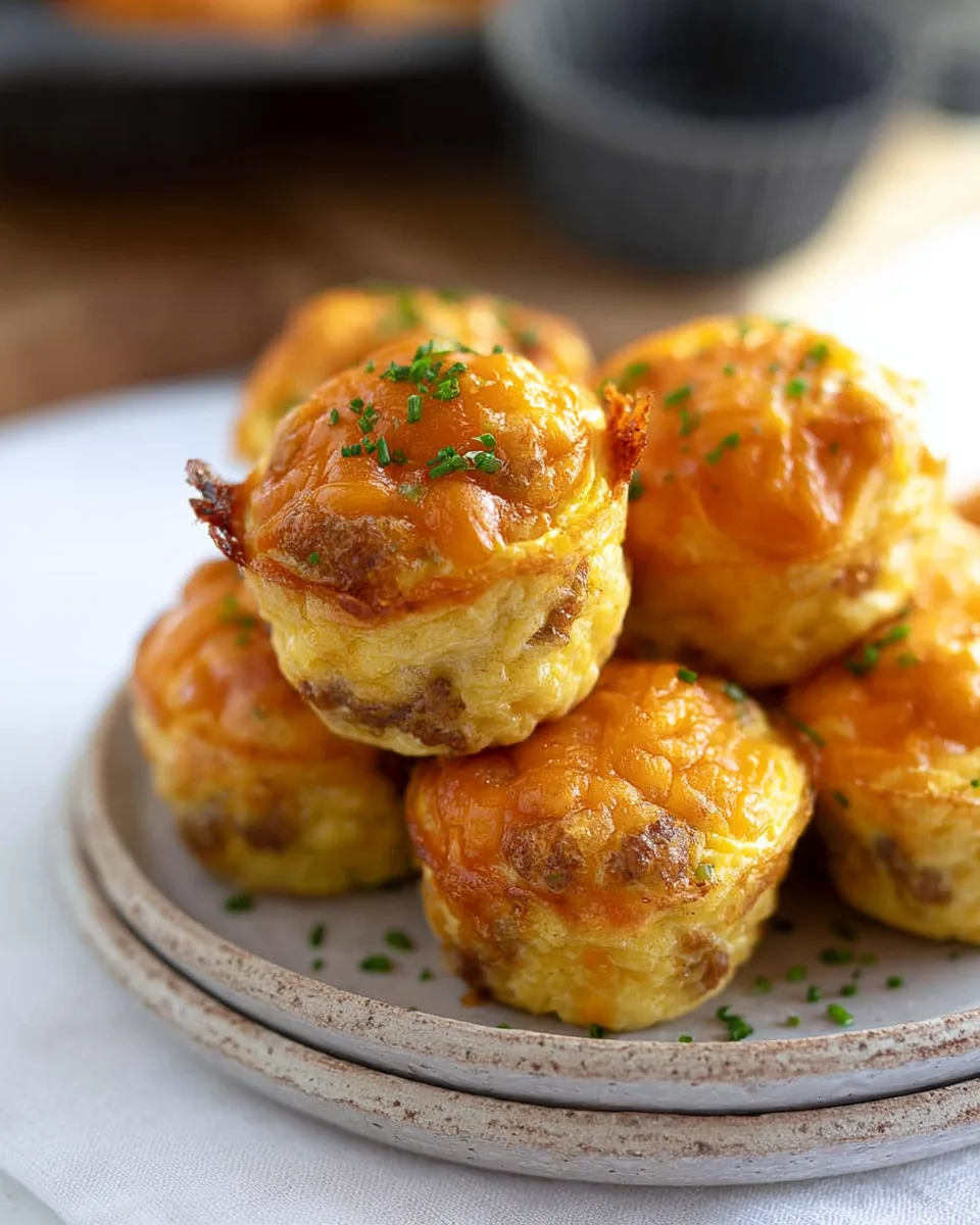 Easy Cheesy Sausage Egg Bites Recipe
