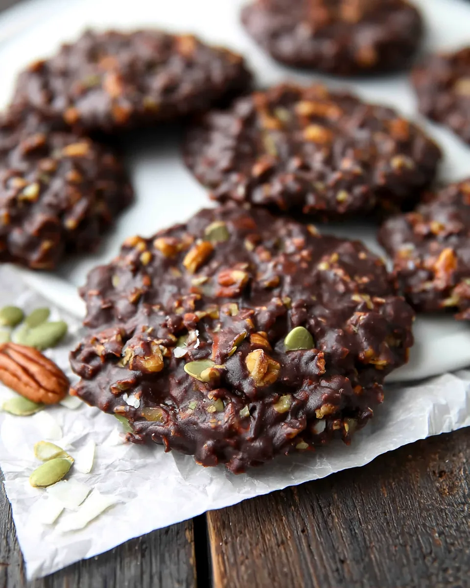 Easy Keto No-Bake Chocolate Peanut Butter Cookies