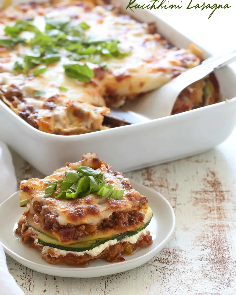 Easy Keto Zucchini Lasagna